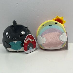 SQUISHMALLOWS lot of 2 Kai the orca and sunshine NWT